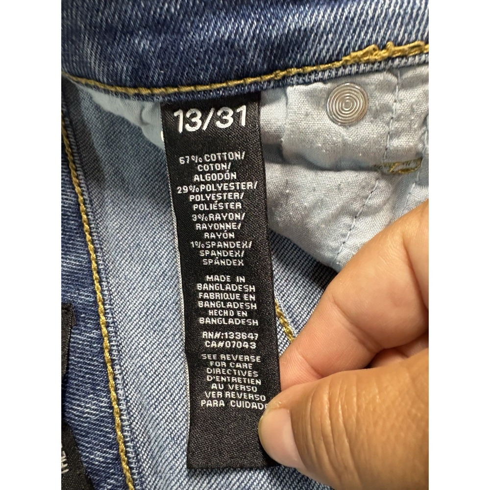 Kendall and Kylie The Drifter High Rise Shorts Women 13/31 Blue Denim - Picture 5 of 11